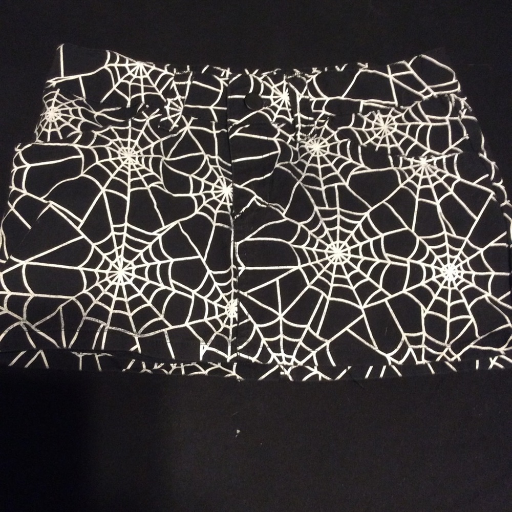 Switchblade Stiletto Spiderweb Mini Skirt